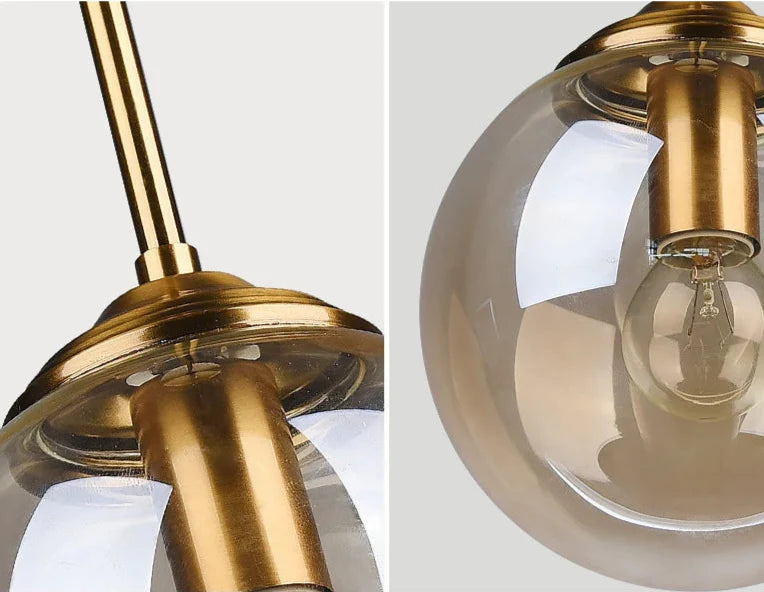 Hanglamp glas goud | Convexum