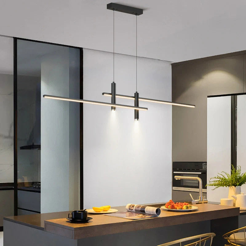 Moderne hanglamp eettafel met afstandsbediening | Eleonora