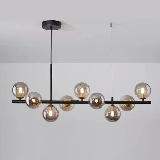 Hanglamp eettafel 9-delig in zwart of goud | Convexum