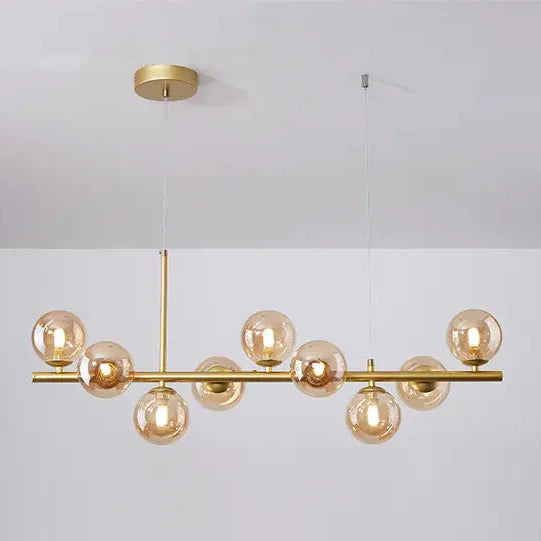 Hanglamp eettafel 9-delig in zwart of goud | Convexum