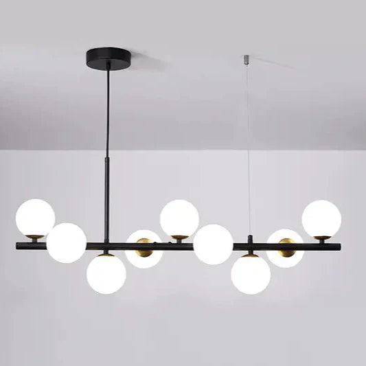 Hanglamp eettafel 9-delig in zwart of goud | Convexum