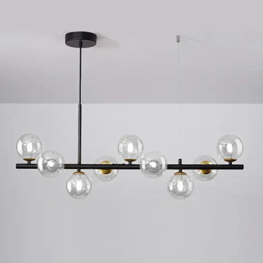Hanglamp eettafel 9-delig in zwart of goud | Convexum