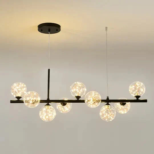 Hanglamp eettafel 9-delig in zwart of goud | Convexum