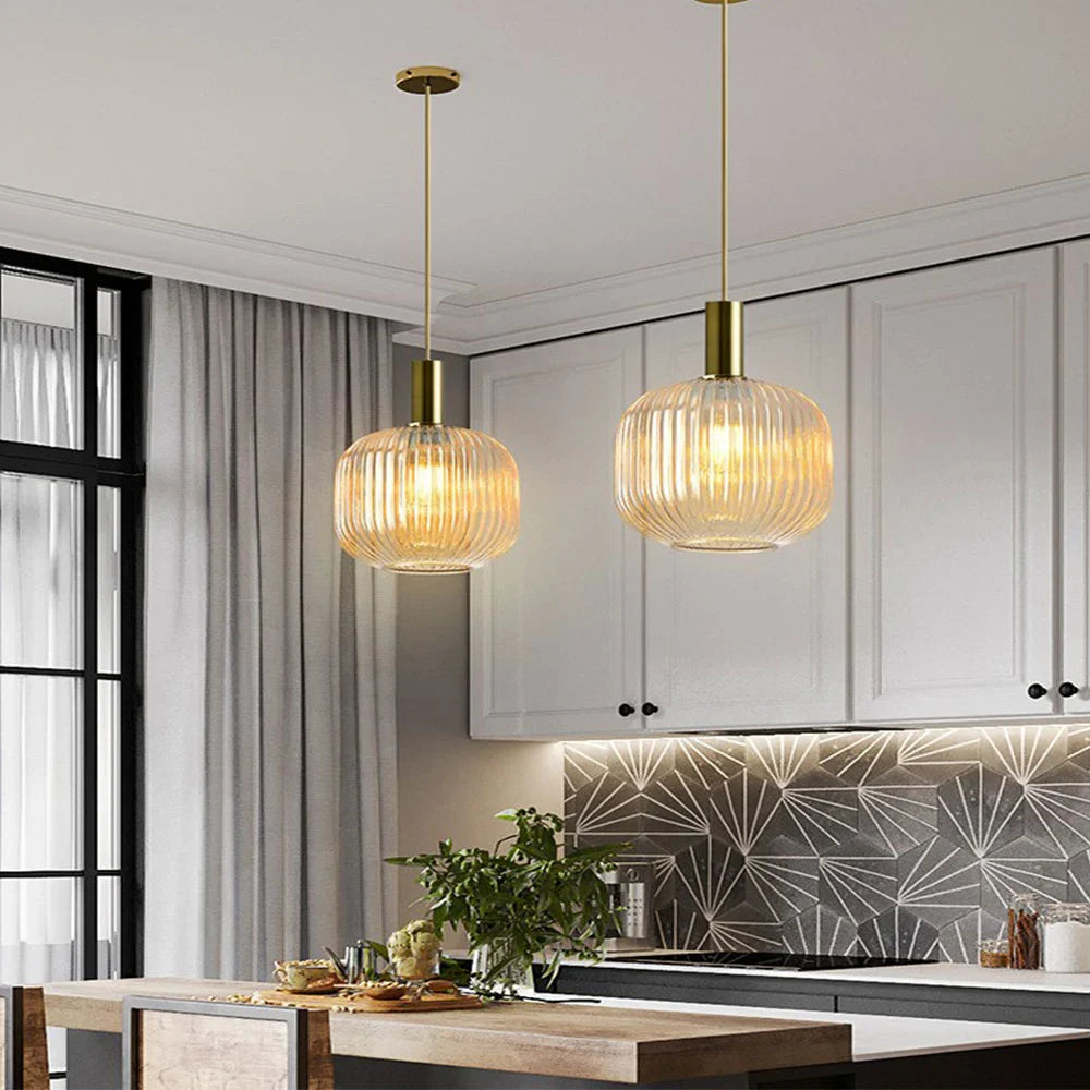 Hanglamp glas amber | Giorgia