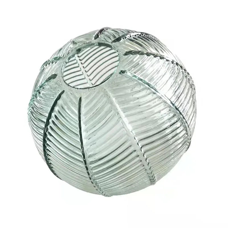 Hanglamp glas met blad | Sofia