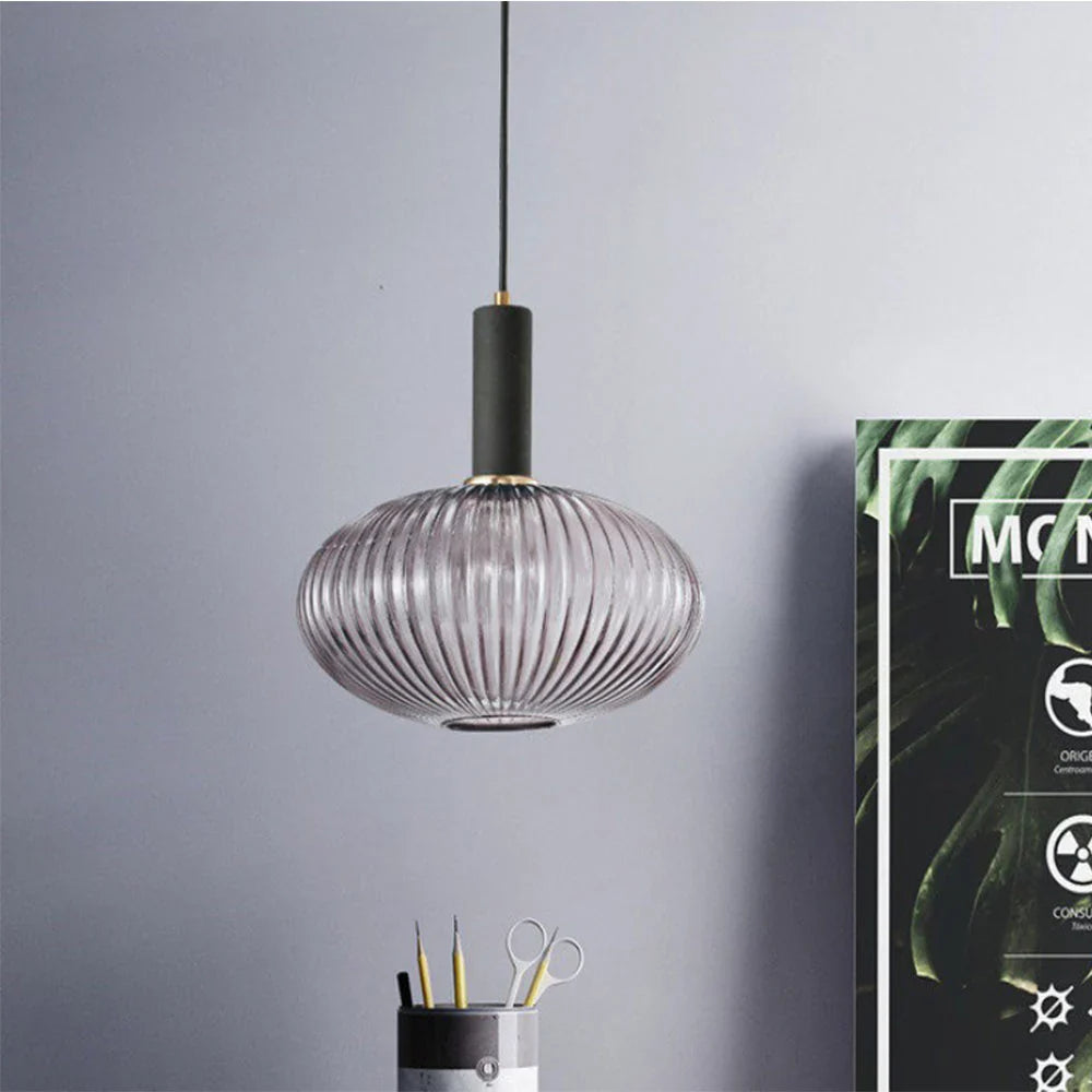 Hanglamp glas grijs | Vitrum