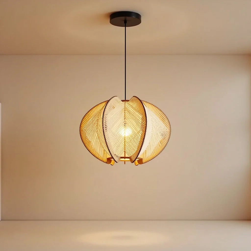 Handgemaakte hanglamp van hout | Lignum
