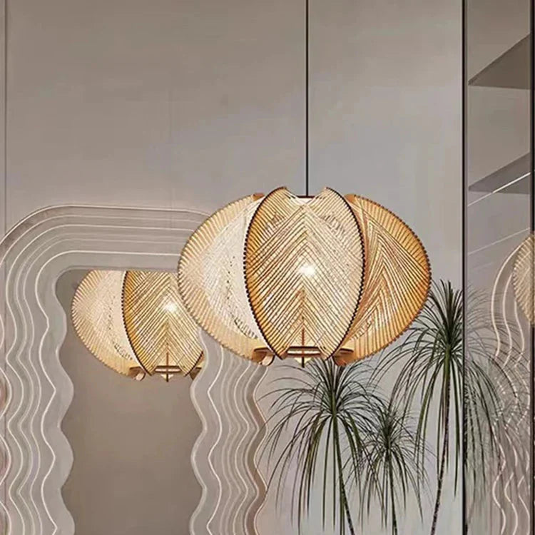Handgemaakte hanglamp van hout | Lignum