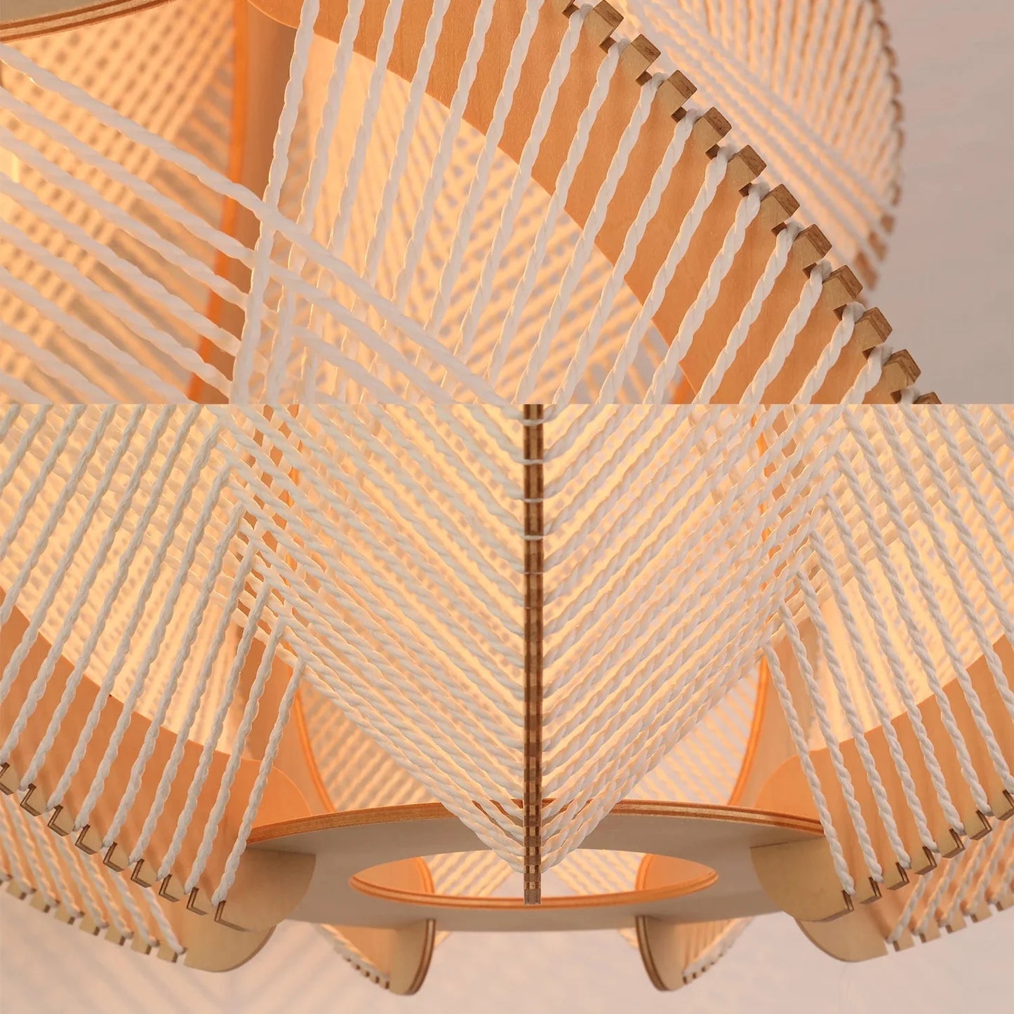 Handgemaakte hanglamp van hout | Lignum