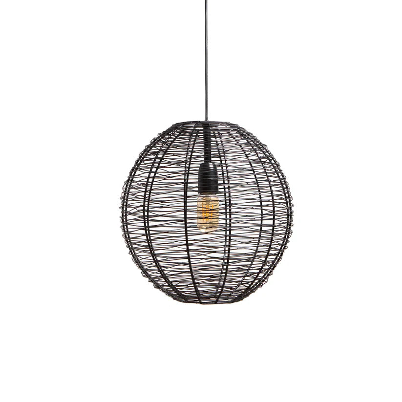 Hanglamp NATHAN mat zwart