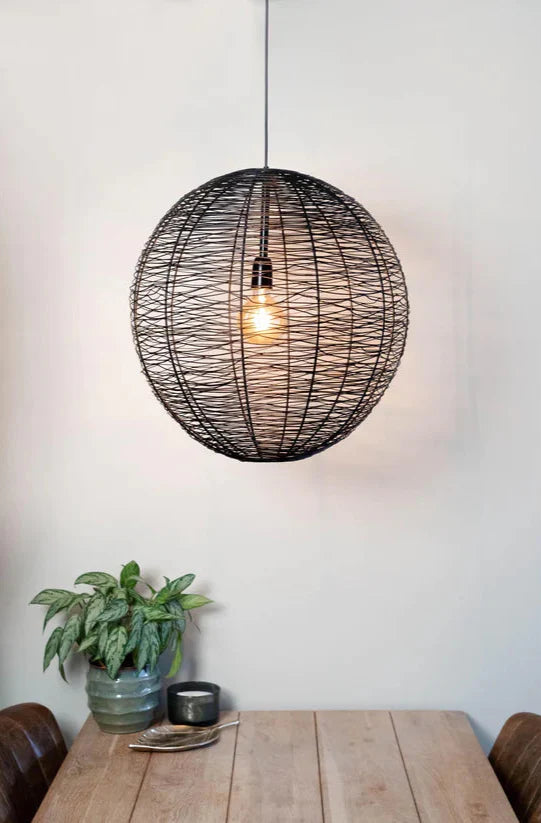 Hanglamp NATHAN mat zwart