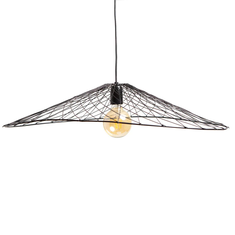 Hanglamp OLIVER mat zwart en antiek brons