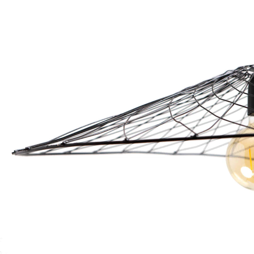 Hanglamp OLIVER mat zwart en antiek brons
