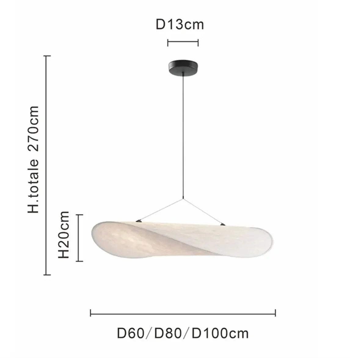 Hanglamp met doek | Giulia