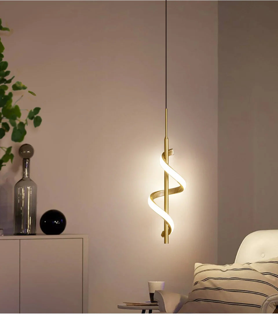 Moderne hanglamp goud en zwart | Gnistør