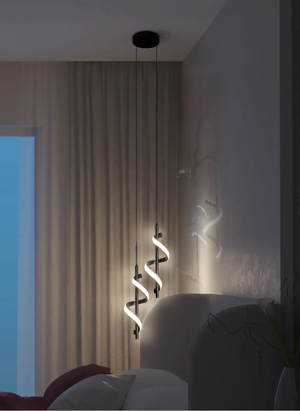Moderne hanglamp goud en zwart | Gnistør