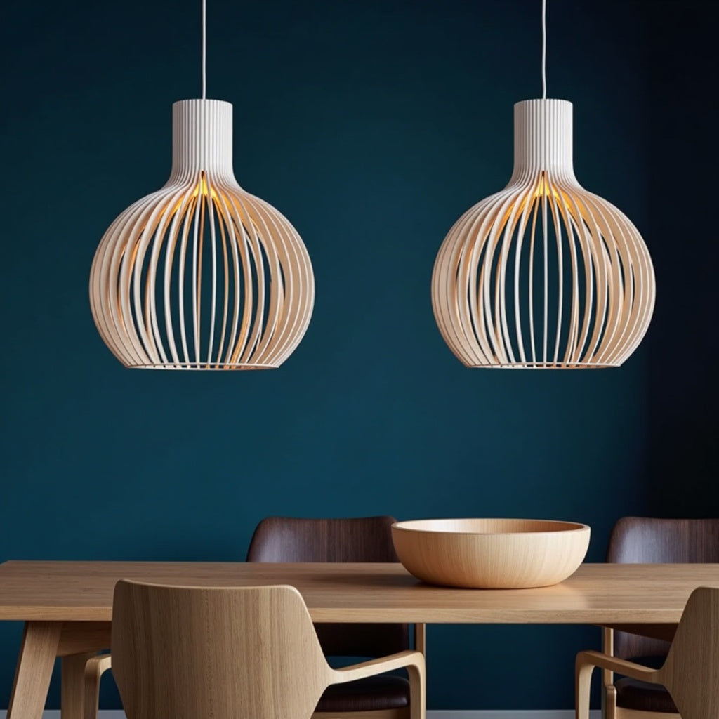 Houten hanglamp Ø35cm Ø45cm Ø55cm | Olivia