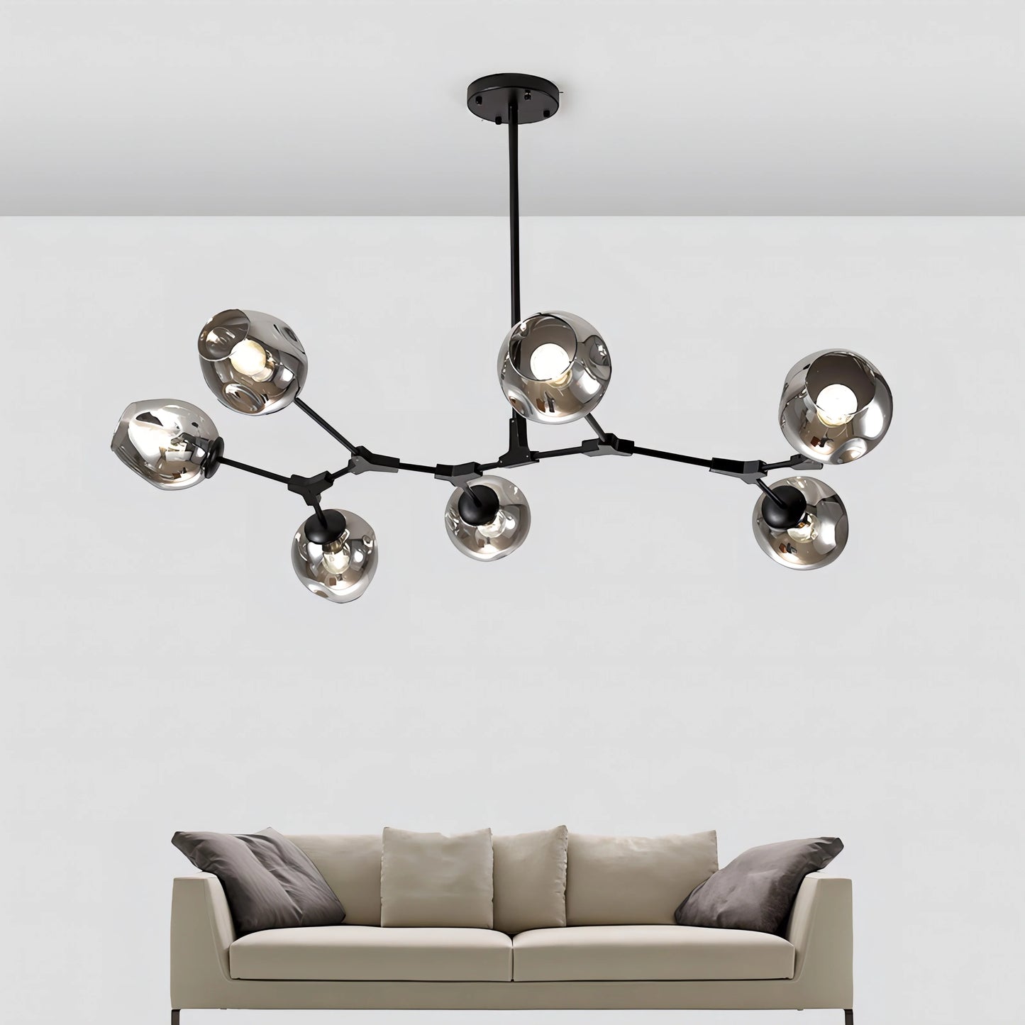 Hanglamp woonkamer beweegbare armen | Convexum