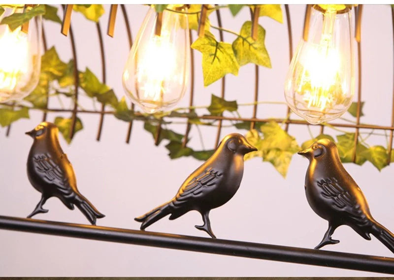 Industriële hanglamp met vogels | Luminara