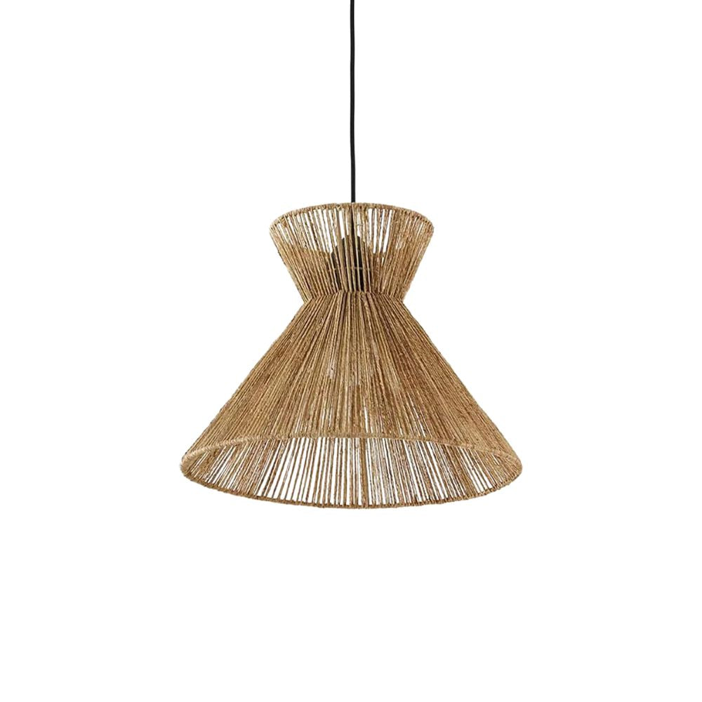 Landelijke hanglamp van touw trechter | Funes