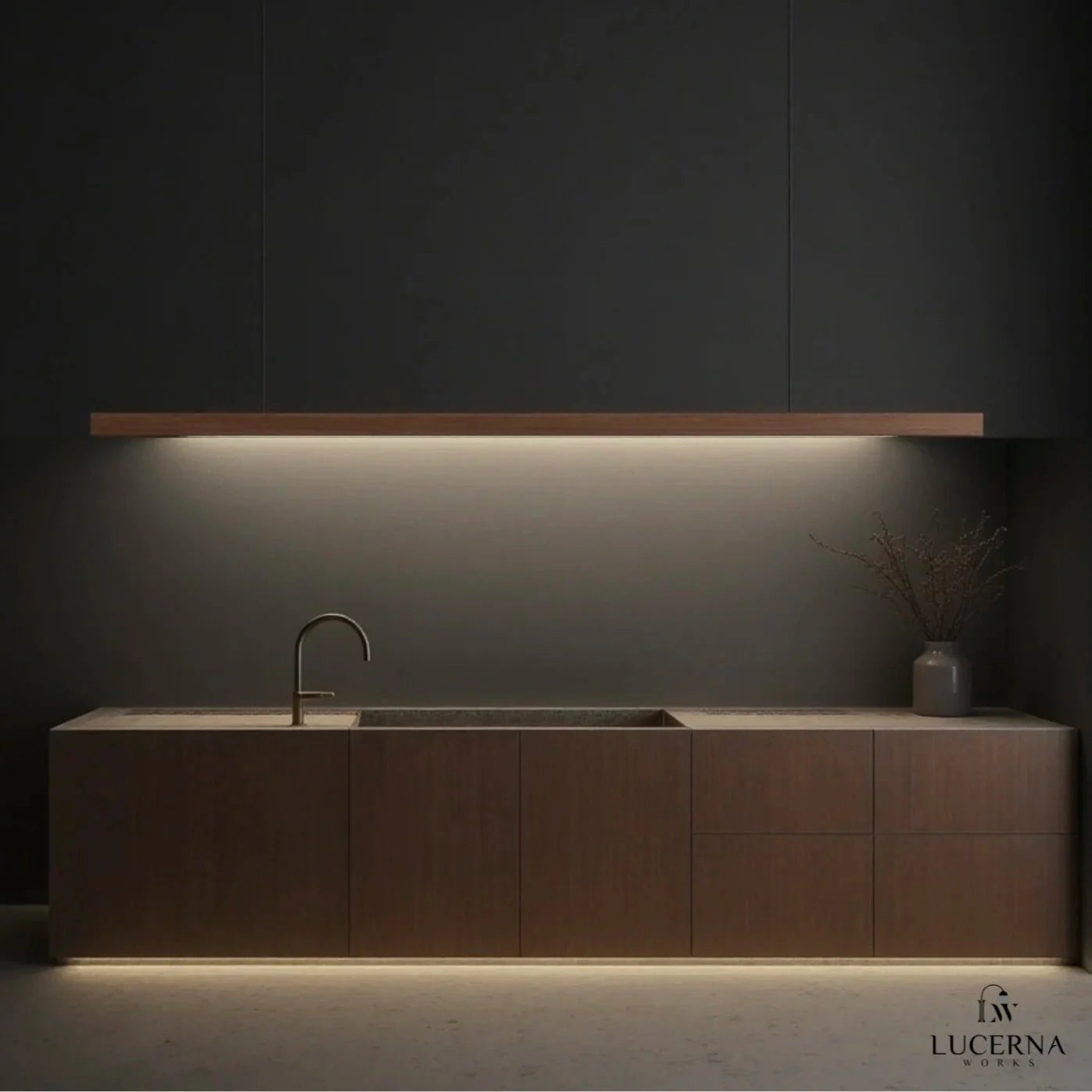 Houten hanglamp eettafel, langwerpig | Federica