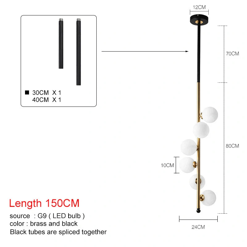 Moderne hanglamp, met bollen | Flora