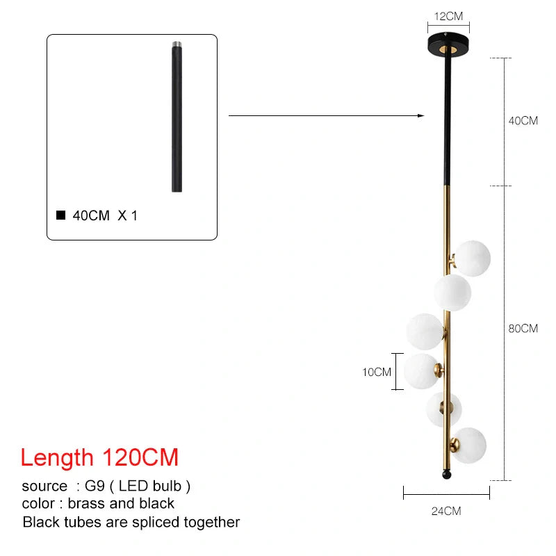 Moderne hanglamp, met bollen | Flora