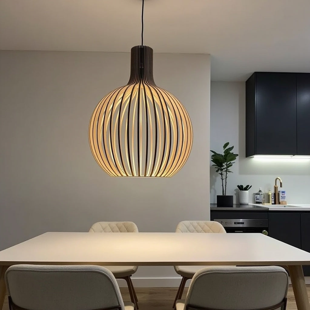 Houten hanglamp Ø35cm Ø45cm Ø55cm | Olivia