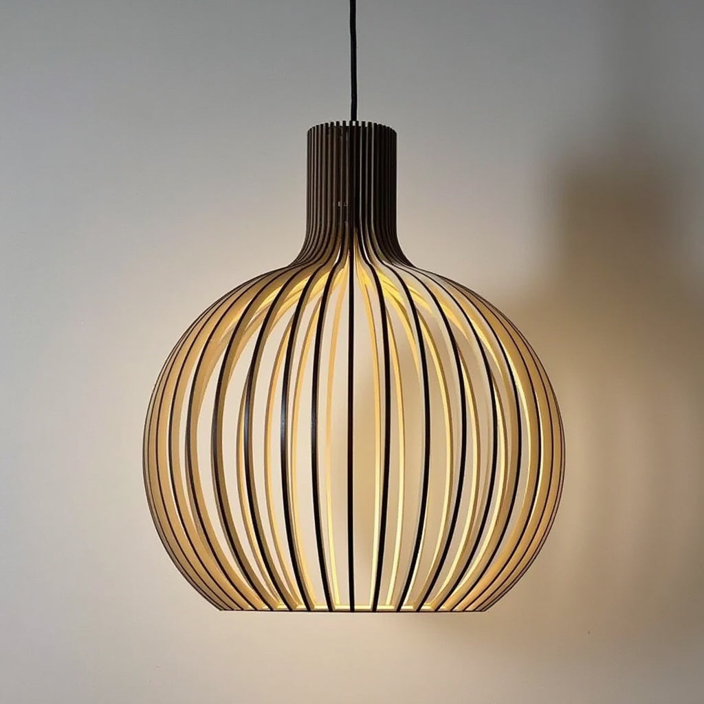 Houten hanglamp Ø35cm Ø45cm Ø55cm | Olivia