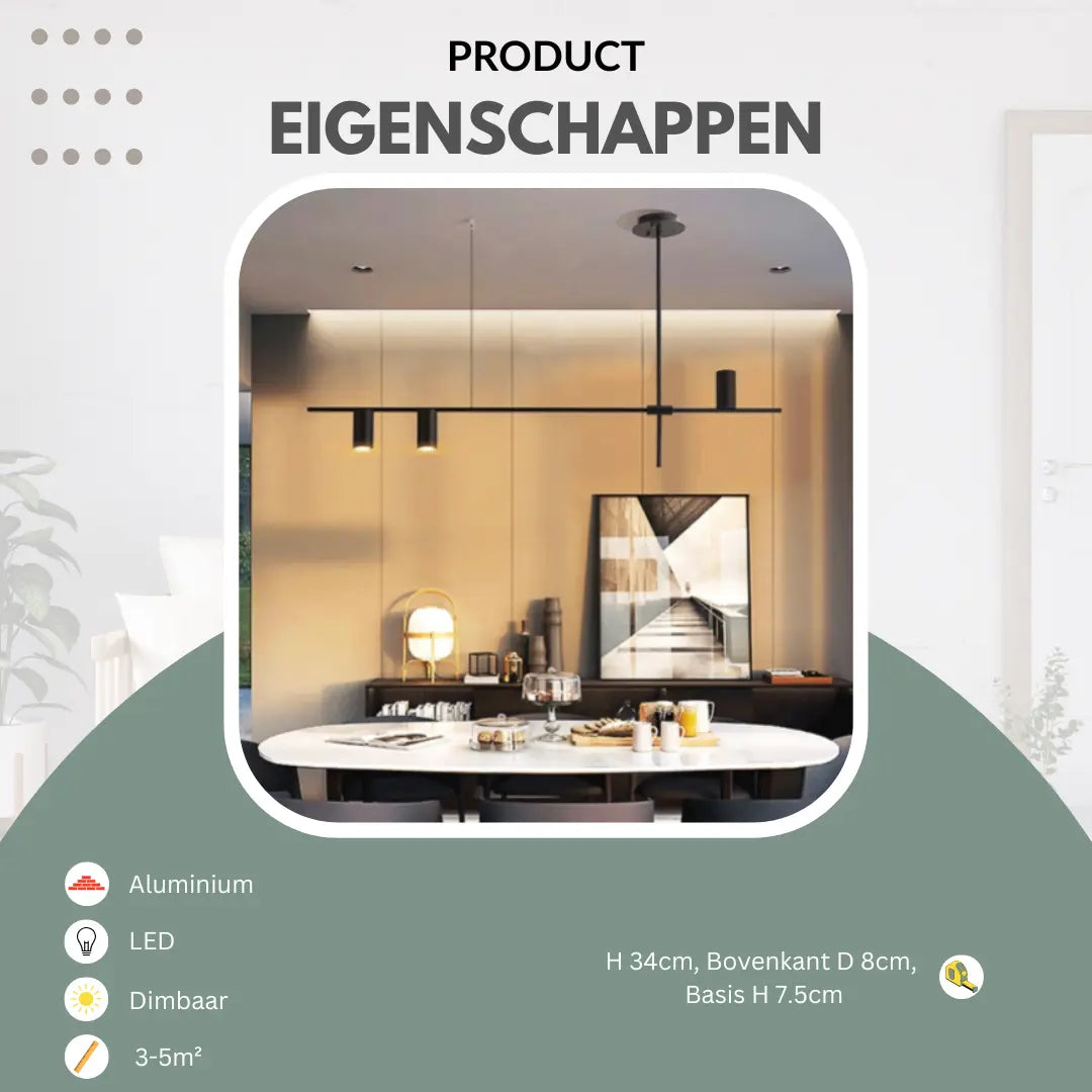 Design hanglamp eettafel | Glød