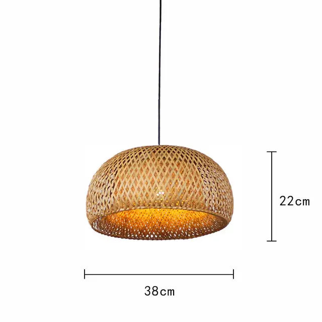 Rieten hanglamp meerdere vormen | Rattan