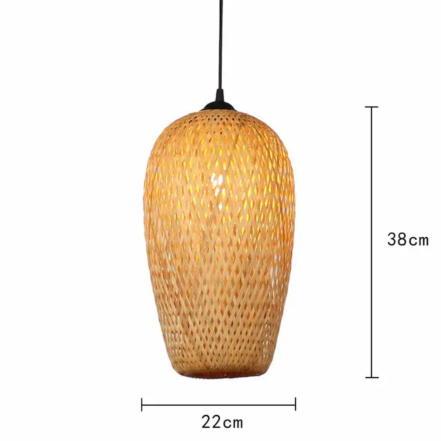 Rieten hanglamp meerdere vormen | Rattan