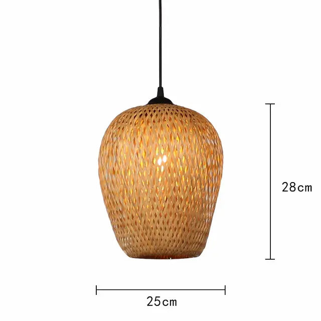 Rieten hanglamp meerdere vormen | Rattan
