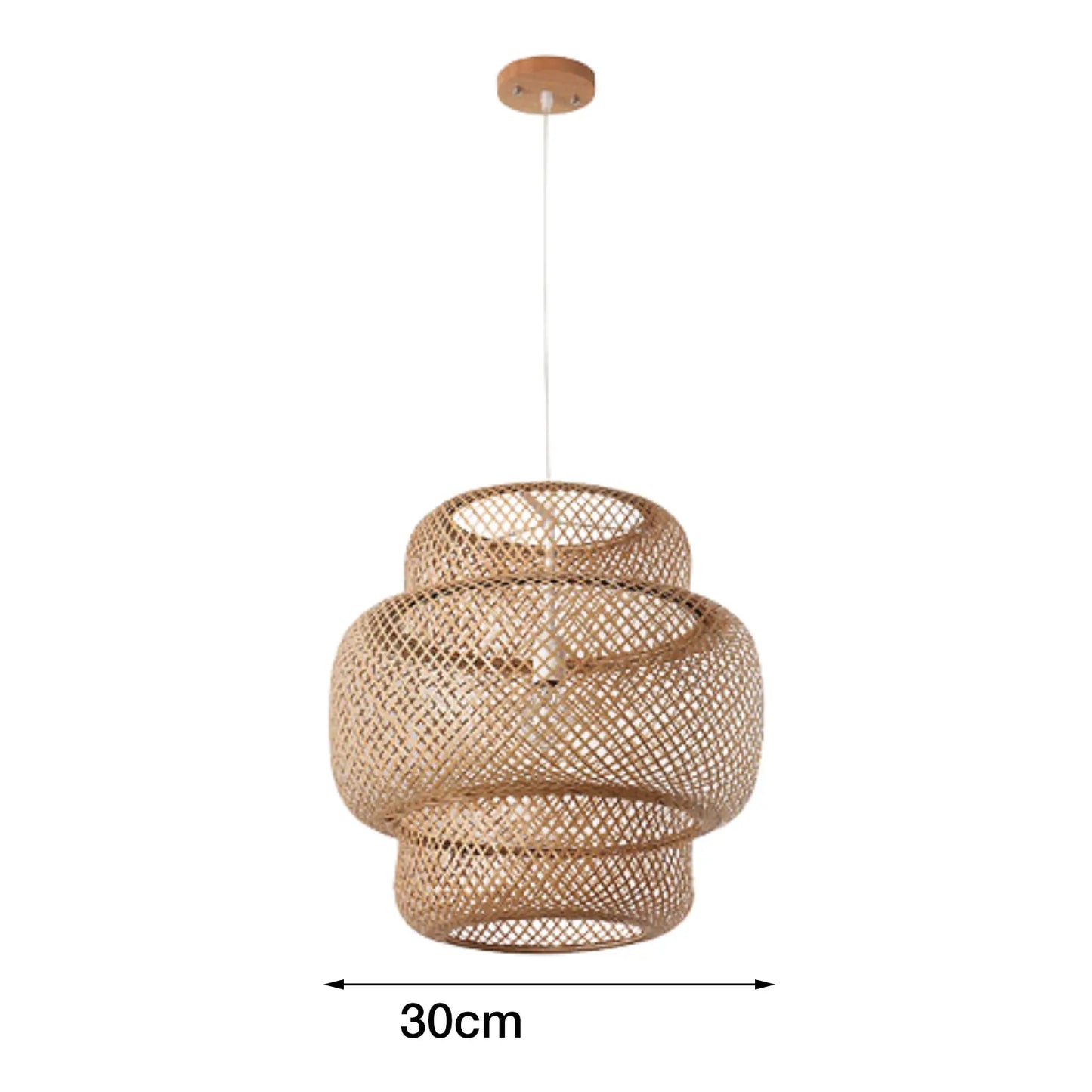 Rieten hanglamp voor meerdere ruimtes | Rattan