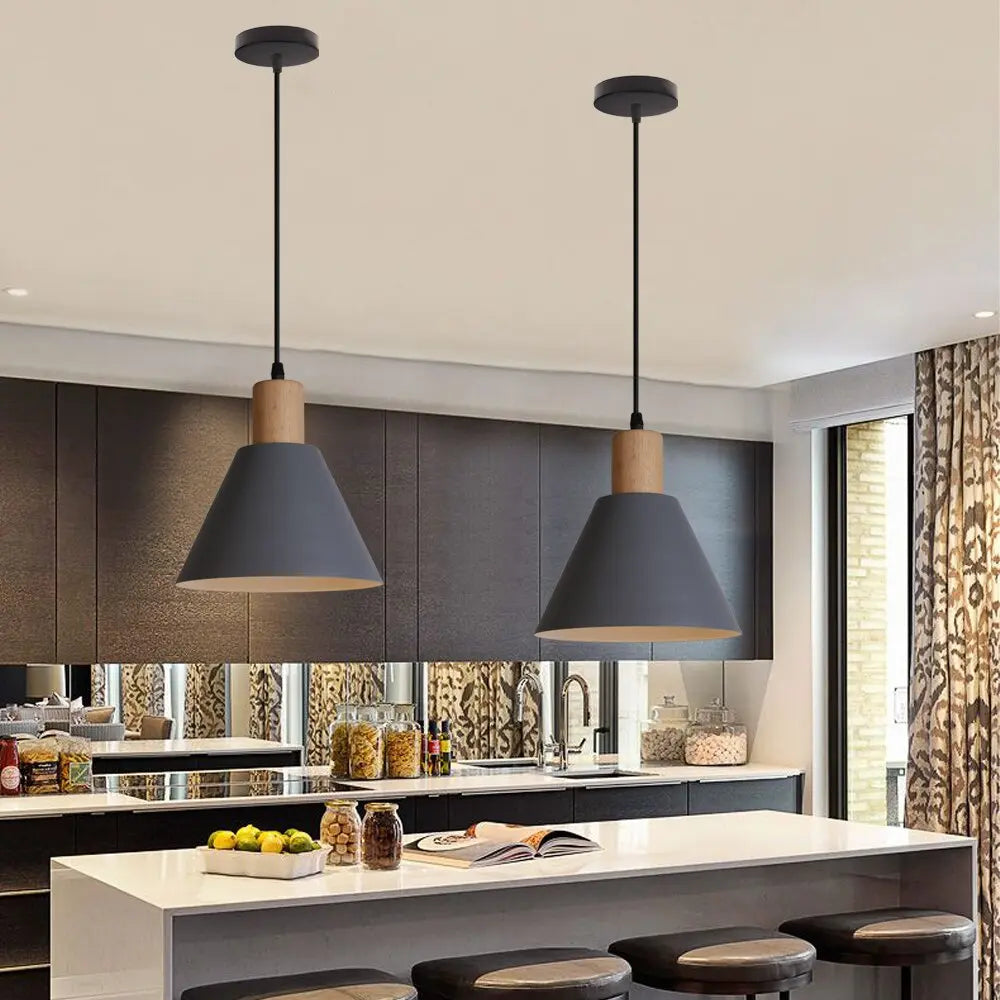 Scandinavische hanglamp, wit, grijs, groen | Dånsk