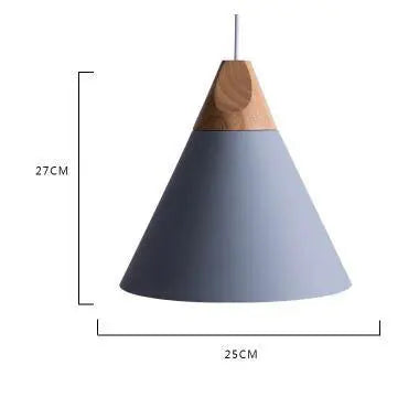 Scandinavische hanglamp met hout accent | Dånsk