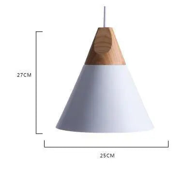 Scandinavische hanglamp met hout accent | Dånsk
