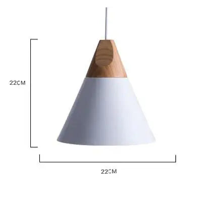 Scandinavische hanglamp met hout accent | Dånsk