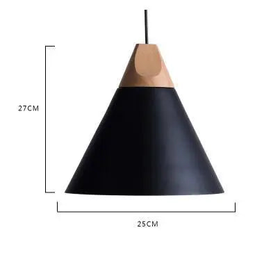Scandinavische hanglamp met hout accent | Dånsk