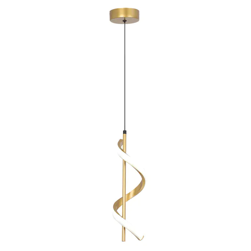 Modern Spiral Pendant Light for Dining Room & Bedroom