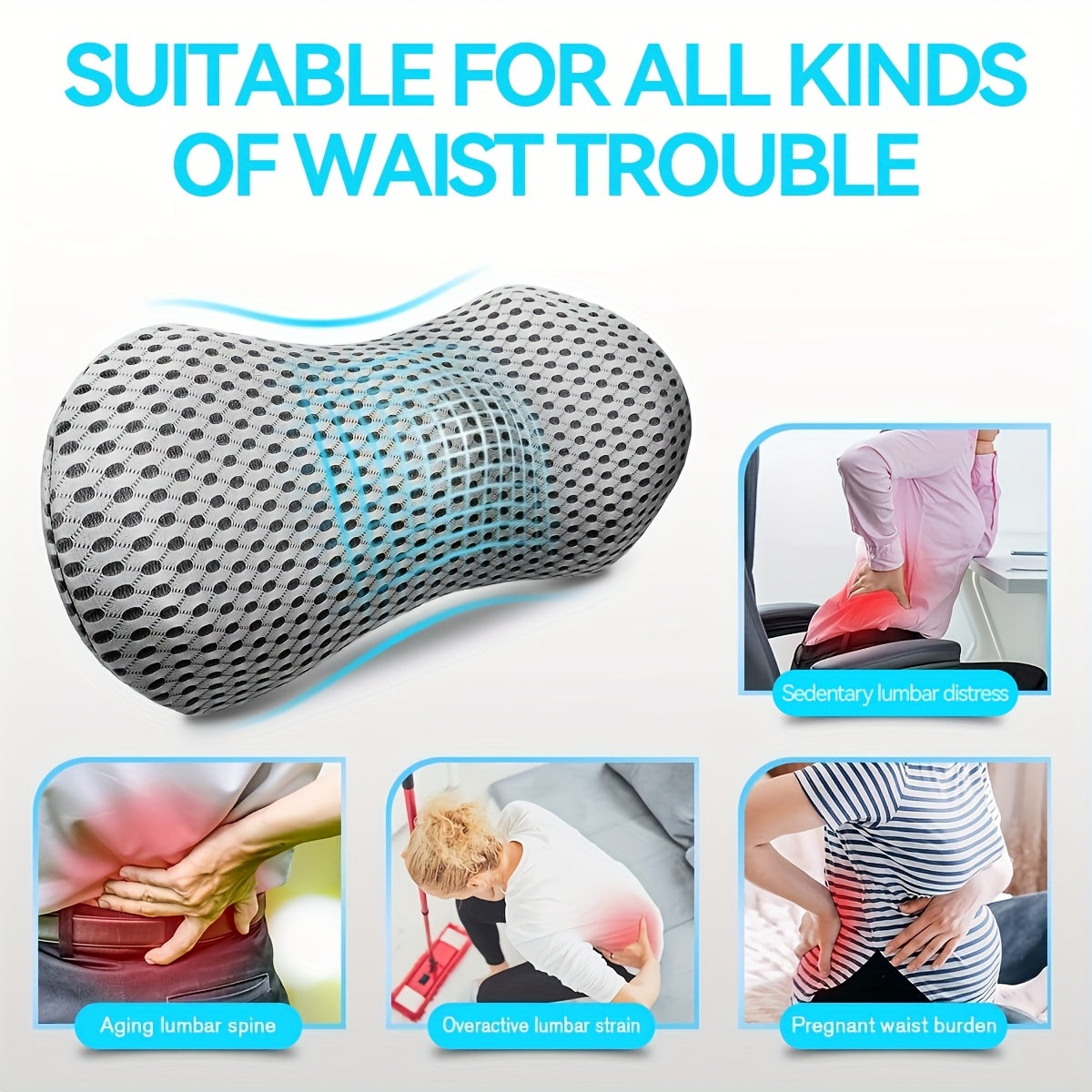 Ergonomisch Lendekussen van Memory Foam