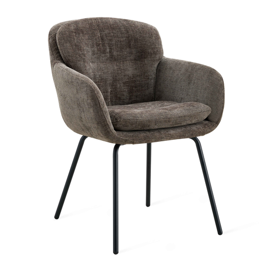 Eetkamerstoel Livia – Donkerbruin