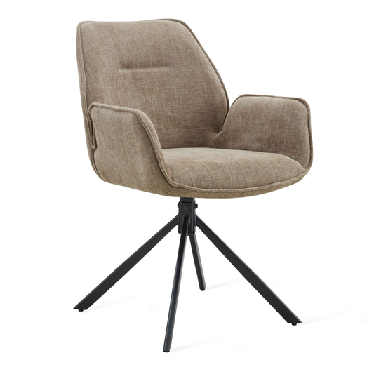 Eetkamerstoel Lenny – Stof Taupe