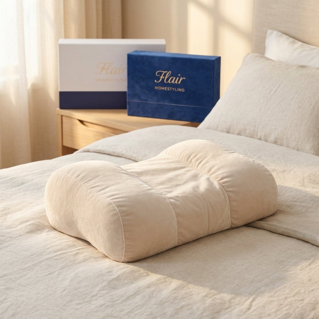 Anti-Rimpel Satijnen Hoofdkussen – Ergonomisch Beauty Sleep Kussen voor Huid & Haar