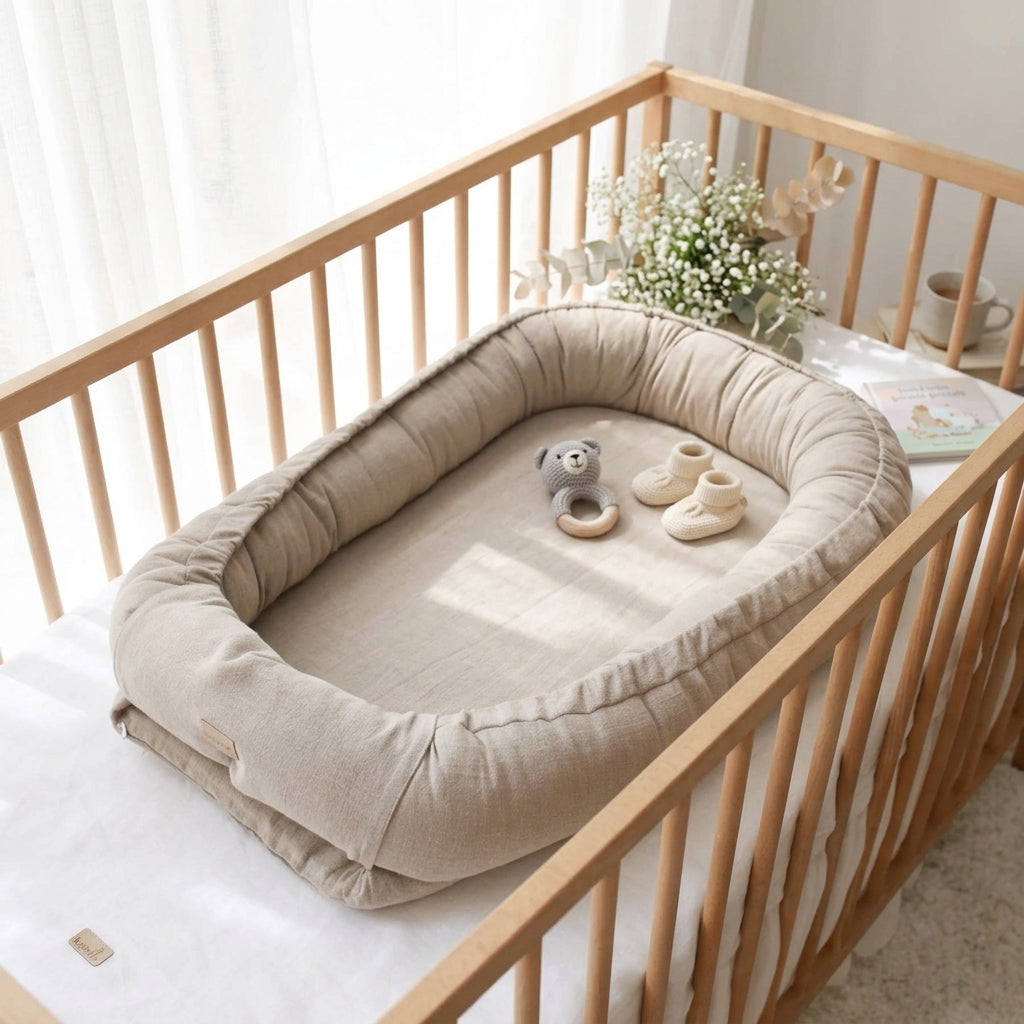 Babyly Zacht Linnen Babynest