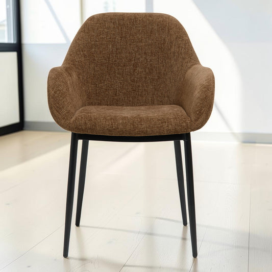 Eetkamerstoel Zara –  Stof Choco