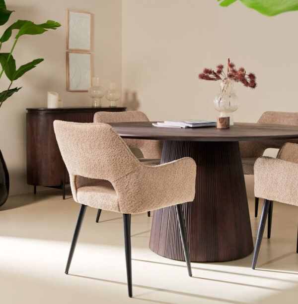 Eetkamerstoel Ray – Stof Beige