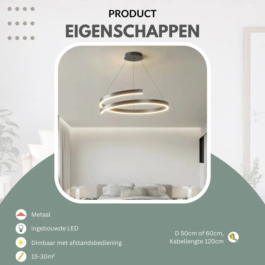 Design hanglamp eettafel in wit of zwart | Solara