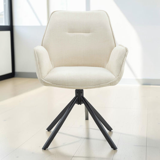 Eetkamerstoel Lenny – Stof Beige