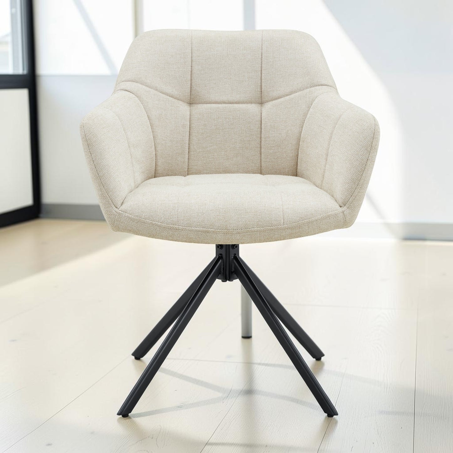 Eetkamerstoel Jesse – Linnen Beige